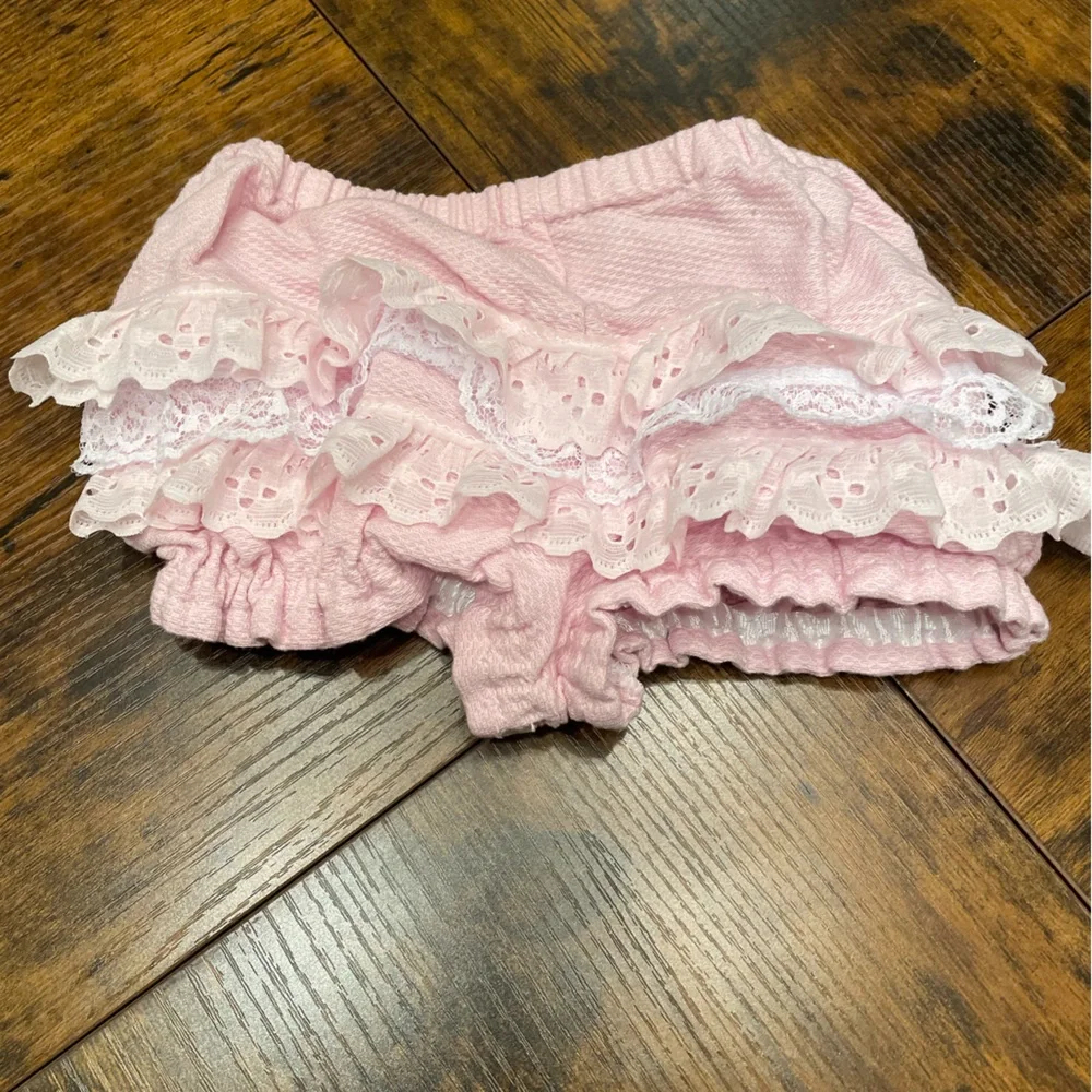 Pink Ruffled Kids Bloomers